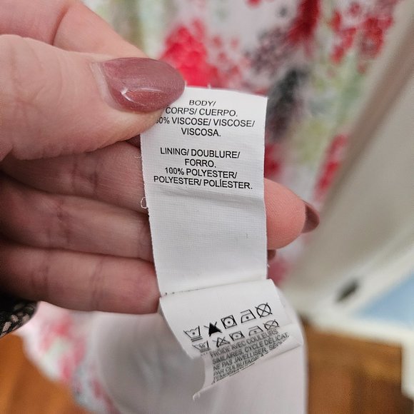 Lucky Brand Maxi Dress Spring Summer Floral Sleeveless V-Neck Flowy - Size L - Picture 5 of 5